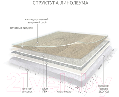 Изображение товара Линолеум Комитекс Лин Версаль 35-651Dn (3.5x2.5м)