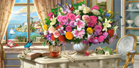 Пазл Castorland Летние цветы и чашка чая / C-400263 (4000эл) - 