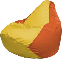 Бескаркасное кресло Flagman Груша Макси Г2.2-09 (желто-оранжевый) - 