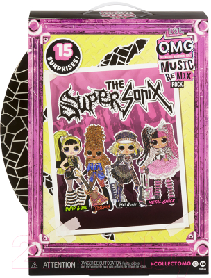 Кукла с аксессуарами LOL OMG Remix Rock-Fame Queen and Keytar / 577607