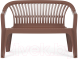 Миниатюра изображения товара Скамья пластиковая Альтернатива Престиж / М5932 (темно-коричневый)