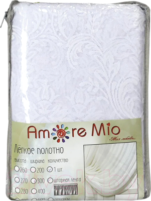 Гардина Amore Mio RR M 3001 300x270 / 15972 (белый)