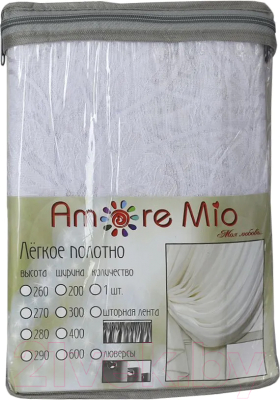 Гардина Amore Mio RR M 3005 300x170 / 15973 (белый)