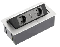 

Блок розеточный Ergosmart, Soft с USB