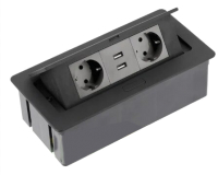 

Блок розеточный Ergosmart, Soft с USB