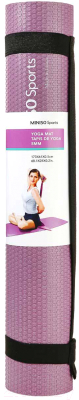 Коврик для йоги и фитнеса Miniso 7792 (фиолетовый)