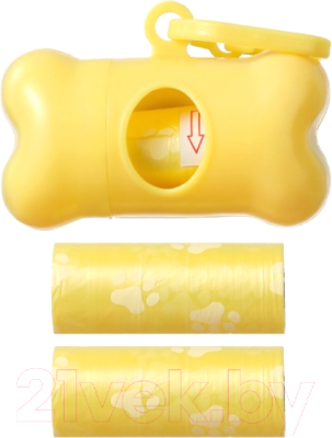 Контейнер для уборочных пакетов Miniso Pet Series 2.0 / 3989 (желтый)
