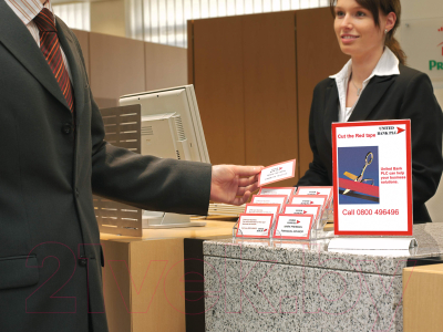 Изображение товара Информационная стойка Durable 858819 (прозрачный/серебристый)