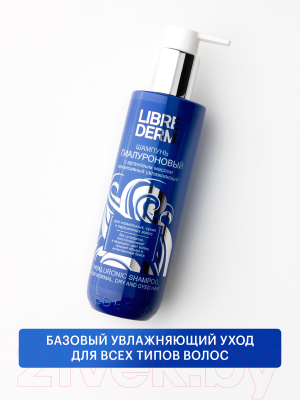 Шампунь для волос Librederm Гиалуроновый с аргановым маслом интенсивный увлажняющий (250мл)
