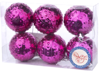 

Набор шаров новогодних Magic Time, Фиолет бусинки / 87780