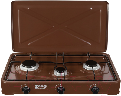 Газовая настольная плита ZORG O 300 (коричневый)