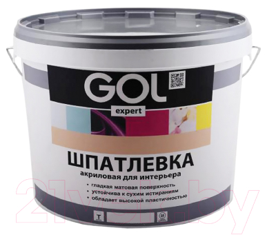 Шпатлевка готовая GOL Expert Интерьерная акриловая (4.5кг)