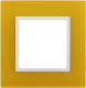 Рамка для выключателя ЭРА Elegance 14-5101-21 / Б0034476 (желтый/белый) - 