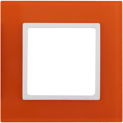 Рамка для выключателя ЭРА Elegance 14-5101-22 / Б0034477 (оранжевый/белый)