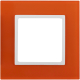 Рамка для выключателя ЭРА Elegance 14-5101-22 / Б0034477 (оранжевый/белый) - 