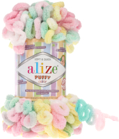 

Пряжа для вязания Alize, Puffy Color 100% микрополиэстер / 5862