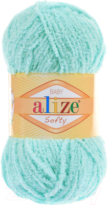Пряжа для вязания Alize Softy 100% микрополиэстер / 669 (115м, светло-бирюзовый)