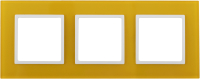 Рамка для выключателя ЭРА Elegance 14-5103-21 / Б0034512 (желтый/белый) - 