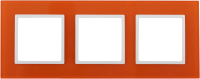Рамка для выключателя ЭРА Elegance 14-5103-22 / Б0034513 (оранжевый/белый) - 