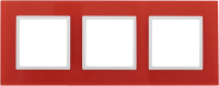 Рамка для выключателя ЭРА Elegance 14-5103-23 / Б0034514 (красный/белый) - 