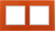 Рамка для выключателя ЭРА Elegance 14-5102-22 / Б0034495 (оранжевый/белый) - 