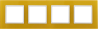 Рамка для выключателя ЭРА Elegance 14-5104-21/ Б0034530 (желтый/белый) - 