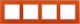 Рамка для выключателя ЭРА Elegance 14-5104-22 / Б0034531 (оранжевый/белый) - 