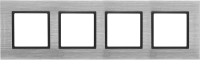 Рамка для выключателя ЭРА Elegance 14-5204-41 / Б0034563 (сталь/антрацитовый) - 