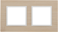 Рамка для выключателя ЭРА Elegance 14-5302-01 / Б0049149 (беленый дуб/белый) - 