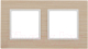 Рамка для выключателя ЭРА Elegance 14-5302-01 / Б0049149 (беленый дуб/белый) - 