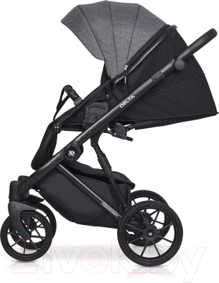 Детская универсальная коляска Riko Basic Delta 3 в 1 (05/темно-серый)