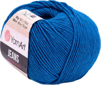 Пряжа для вязания Yarnart Jeans 55% хлопок, 45% акрил / 17 (160м, синий) - 