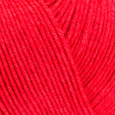 Пряжа для вязания Yarnart Jeans 55% хлопок, 45% акрил / 26 (160м, красный)