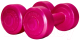 Миниатюра изображения товара Набор гантелей EuroClassic EKDB-1-V (2x1кг, розовый)