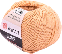 Пряжа для вязания Yarnart Jeans 55% хлопок, 45% акрил / 07 (160м, карамель) - 