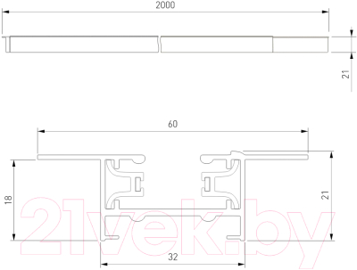 Шинопровод Elektrostandard 85083/00 (2м, белый)