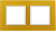 Рамка для выключателя ЭРА Elegance 14-5102-21 / Б0034494 (желтый/белый) - 