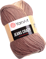 

Пряжа для вязания Yarnart, Jeans crazy 55% хлопок, 45% акрил / 8201