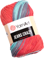 

Пряжа для вязания Yarnart, Jeans crazy 55% хлопок, 45% акрил / 8205