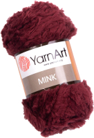 Пряжа для вязания Yarnart Mink 100% полиамид / 339 (75м, бордовый) - 