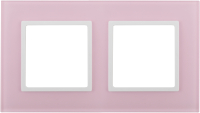 Рамка для выключателя ЭРА Elegance 14-5102-30 / Б0034502 (розовый/белый) - 