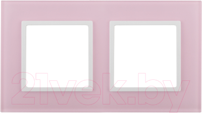 Рамка для выключателя ЭРА Elegance 14-5102-30 / Б0034502 (розовый/белый)