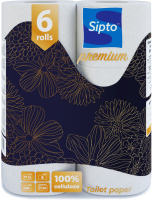 

Туалетная бумага Sipto, Premium 3-х слойная