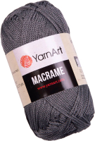 Пряжа для вязания Yarnart Macrame 100% полиэстер / 159 (130м, стальной) - 