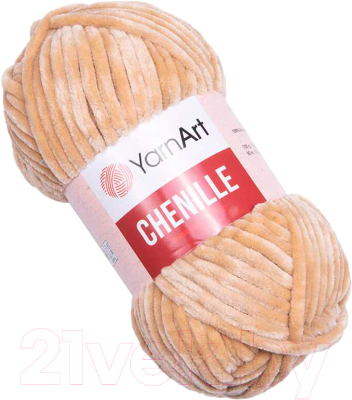 Пряжа для вязания Yarnart Chenille 100% микрополиэстер / 547 (90м, бежевый)