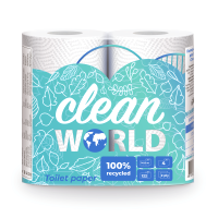 Туалетная бумага Sipto Clean World Двухслойная (4рул) - 