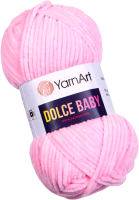 Пряжа для вязания Yarnart Dolce Baby 100% микрополиэстер / 750 (85м, розовый) - 
