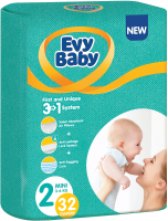 Подгузники детские Evy Baby Mini 3 в 1 (32шт) - 