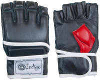 Перчатки для единоборств Indigo PU PS-1183 (S, черный) - 