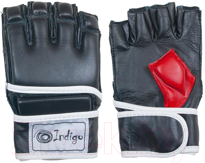 Перчатки для единоборств Indigo PU PS-1183 (S, черный)